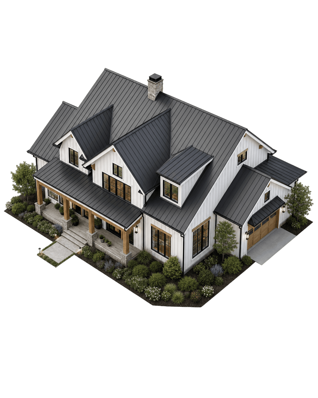 Front elevation of a finished Quest Exteriors patio cover and exterior renovation